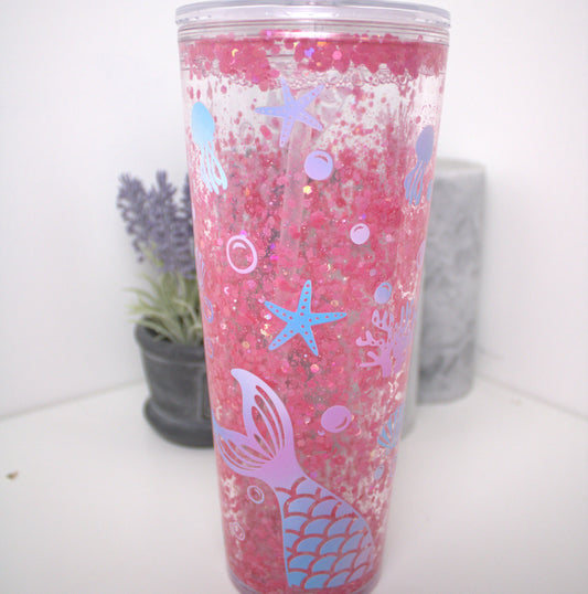 Mermaid Snowglobe Tumbler